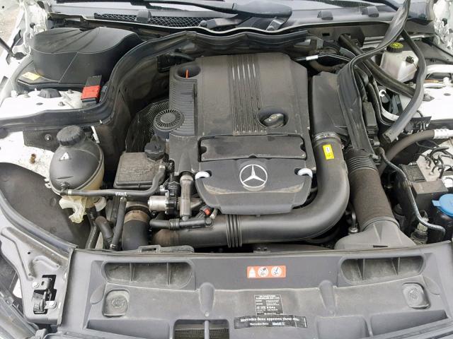 WDDGJ4HBXFG376381 - 2015 MERCEDES-BENZ C 250 WHITE photo 7