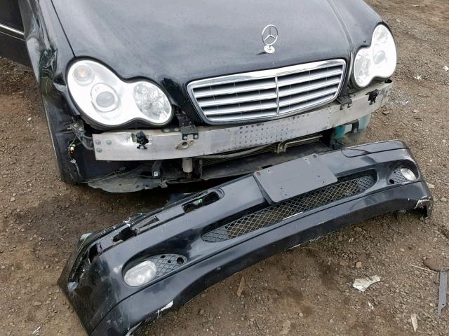 WDBRF84J53F427293 - 2003 MERCEDES-BENZ C 320 4MAT BLACK photo 9