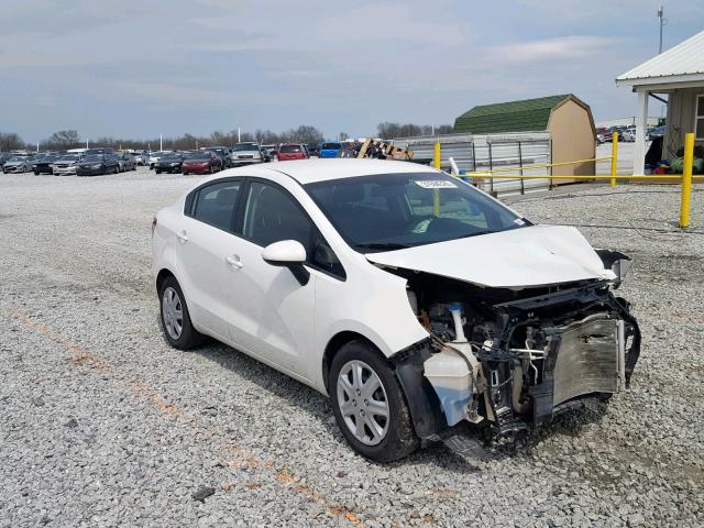 KNADM4A30E6368363 - 2014 KIA RIO LX WHITE photo 1