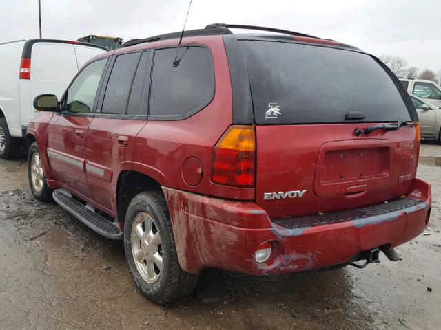 1GKDT13S622376483 - 2002 GMC ENVOY BURGUNDY photo 3