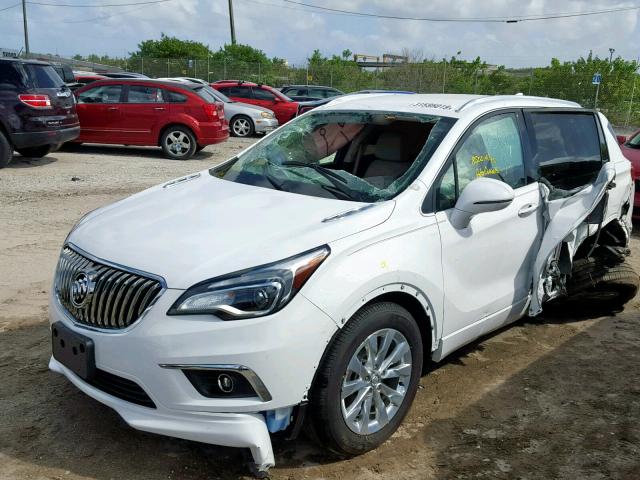 LRBFX1SA2JD027727 - 2018 BUICK ENVISION E WHITE photo 2