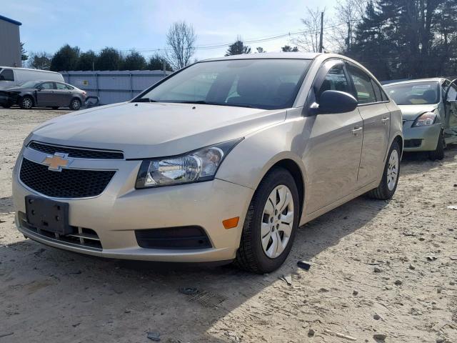 1G1PA5SG4D7302447 - 2013 CHEVROLET CRUZE LS BEIGE photo 2