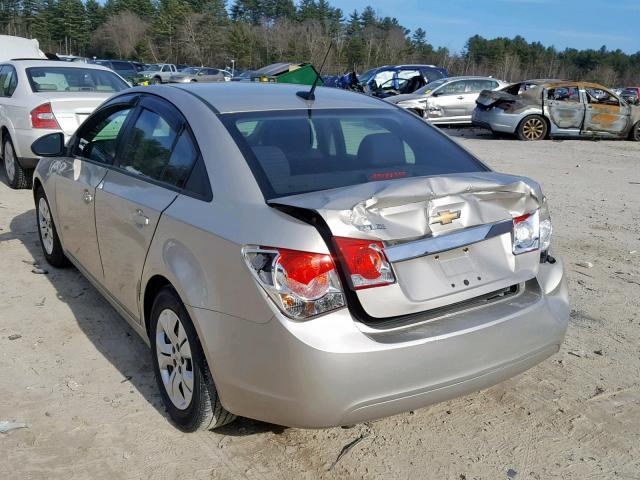 1G1PA5SG4D7302447 - 2013 CHEVROLET CRUZE LS BEIGE photo 3