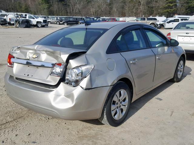 1G1PA5SG4D7302447 - 2013 CHEVROLET CRUZE LS BEIGE photo 4