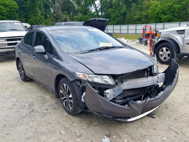 2HGFB2F9XDH502068 - 2013 HONDA CIVIC EXL GRAY photo 1