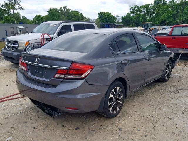 2HGFB2F9XDH502068 - 2013 HONDA CIVIC EXL GRAY photo 4