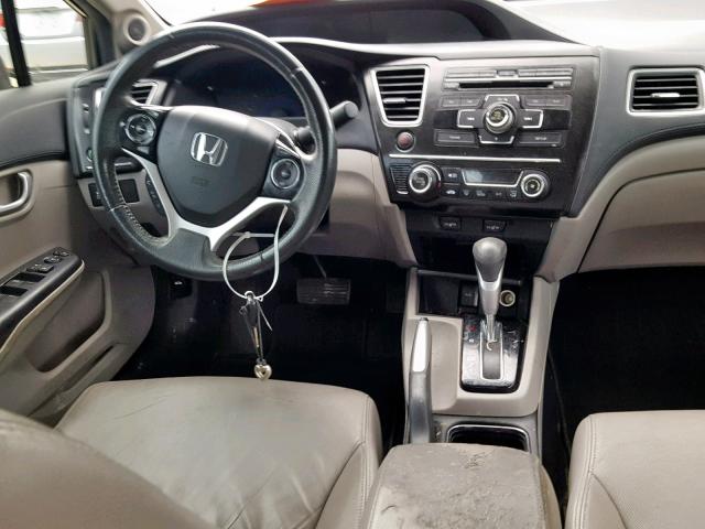 2HGFB2F9XDH502068 - 2013 HONDA CIVIC EXL GRAY photo 9