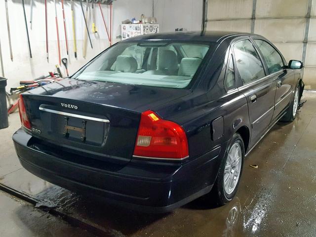 YV1TS592X51407330 - 2005 VOLVO S80 2.5T BLACK photo 4