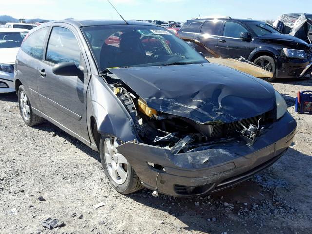 3FAFP31N45R114789 - 2005 FORD FOCUS ZX3 GRAY photo 1