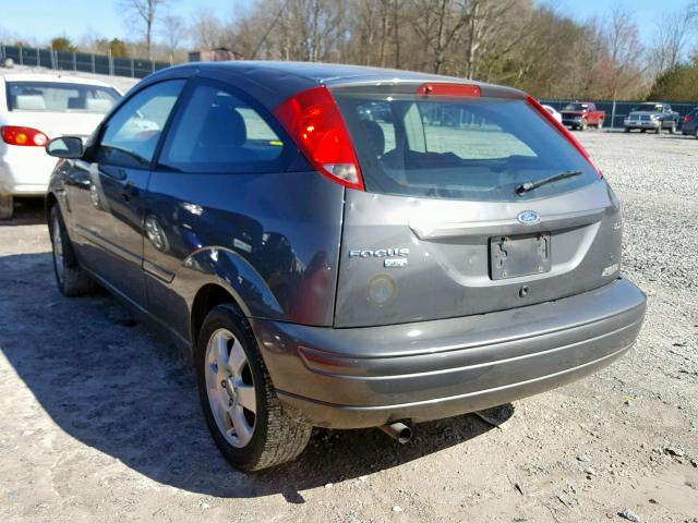 3FAFP31N45R114789 - 2005 FORD FOCUS ZX3 GRAY photo 3