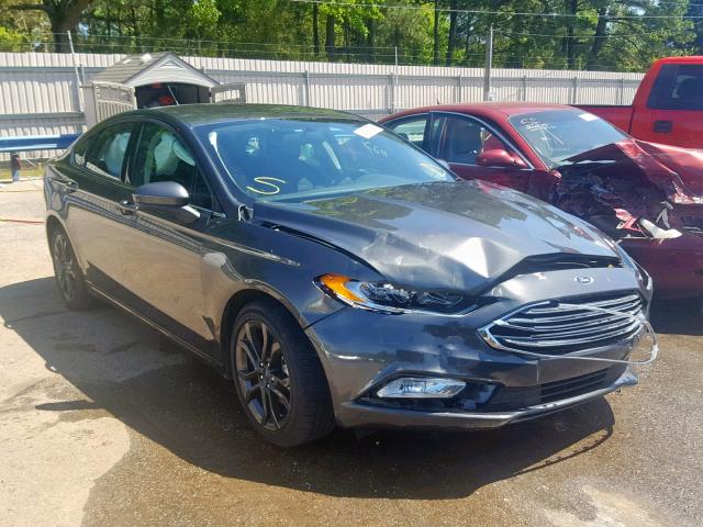 3FA6P0G79JR165299 - 2018 FORD FUSION S GRAY photo 1