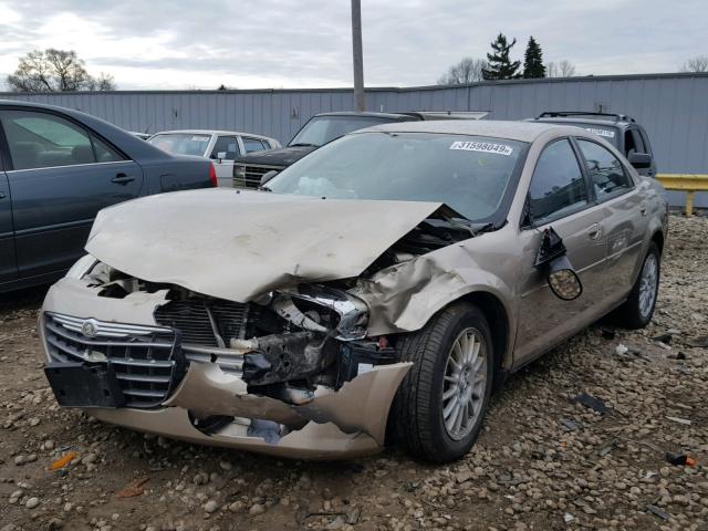 1C3EL46X14N282798 - 2004 CHRYSLER SEBRING LX GOLD photo 2