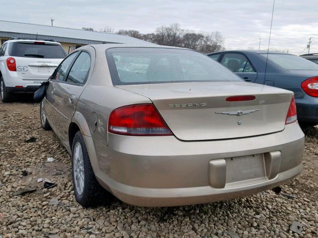 1C3EL46X14N282798 - 2004 CHRYSLER SEBRING LX GOLD photo 3