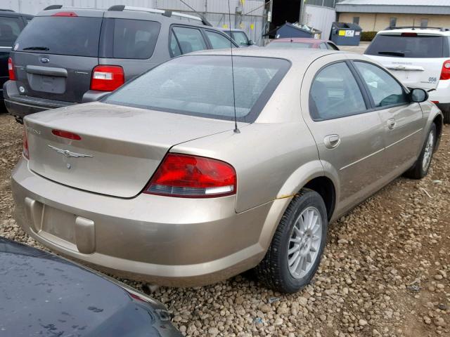 1C3EL46X14N282798 - 2004 CHRYSLER SEBRING LX GOLD photo 4