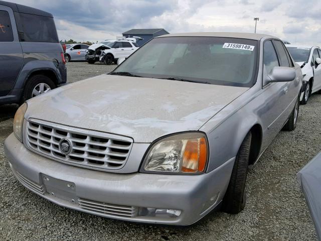 1G6KF57991U104945 - 2001 CADILLAC DEVILLE DT SILVER photo 2