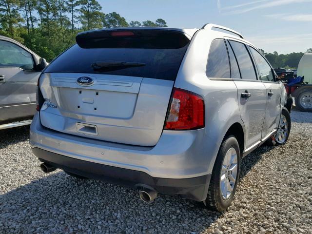 2FMDK3GCXEBA24563 - 2014 FORD EDGE SE SILVER photo 4