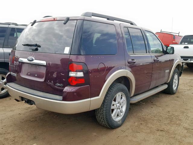 1FMEU74E58UB22152 - 2008 FORD EXPLORER E BURGUNDY photo 4