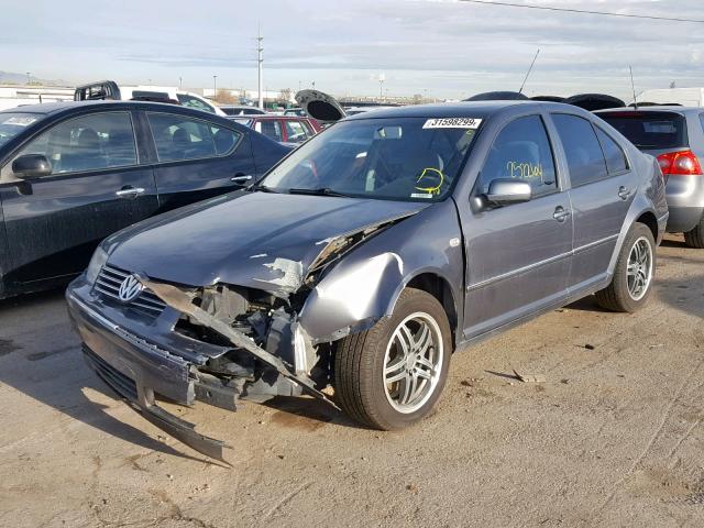 3VWSR69M74M056170 - 2004 VOLKSWAGEN JETTA GLS GRAY photo 2