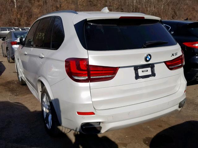 5UXKR6C55H0J84208 - 2017 BMW X5 XDRIVE5 WHITE photo 3