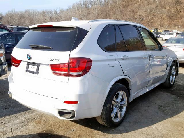 5UXKR6C55H0J84208 - 2017 BMW X5 XDRIVE5 WHITE photo 4