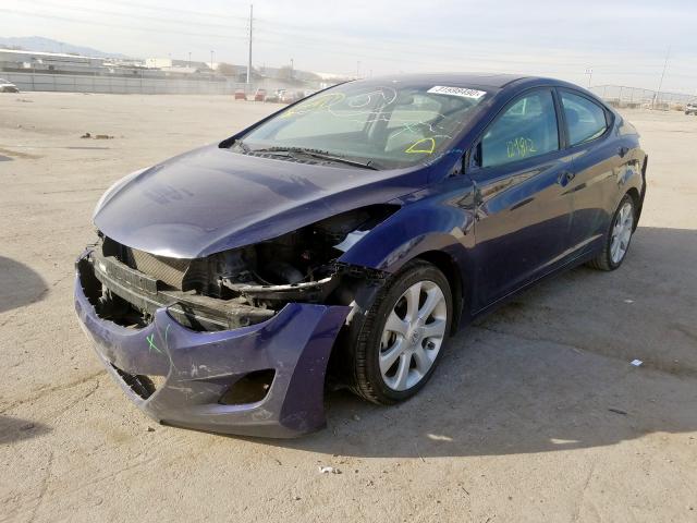 5NPDH4AE0DH218279 - 2013 HYUNDAI ELANTRA GLS  photo 2