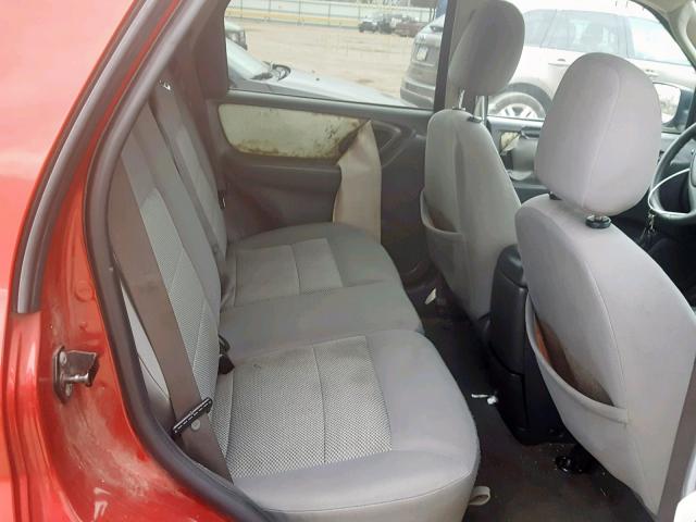 1FMYU93125KB23063 - 2005 FORD ESCAPE XLT RED photo 6