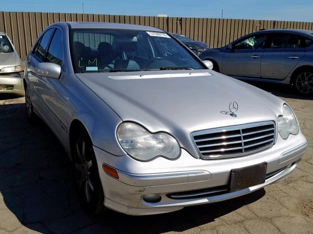 WDBRF40J14A550280 - 2004 MERCEDES-BENZ C 230K SPO SILVER photo 1