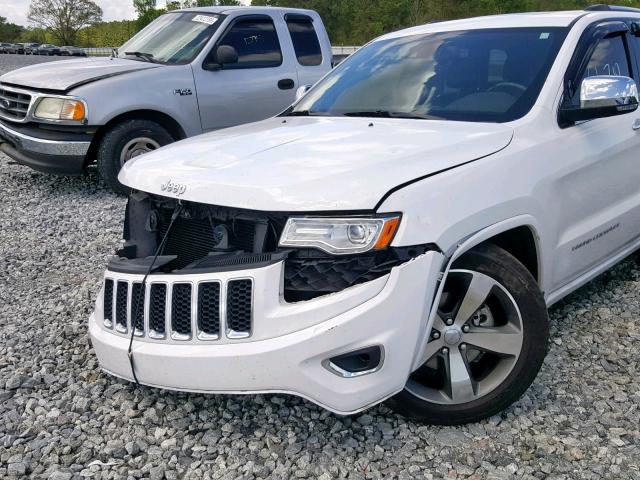 1C4RJECG1FC670237 - 2015 JEEP GRAND CHER WHITE photo 10