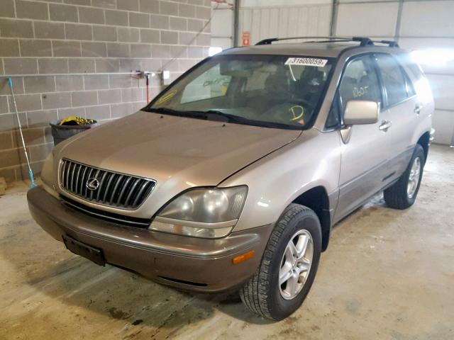 JT6HF10U1X0057822 - 1999 LEXUS RX 300 TAN photo 2