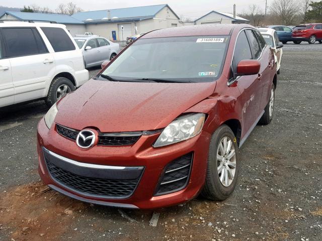 JM3ER2BM2B0365037 - 2011 MAZDA CX-7 MAROON photo 2