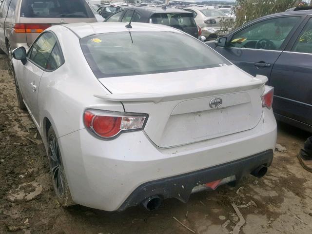 JF1ZNAA14D1722406 - 2013 TOYOTA SCION FR-S WHITE photo 3