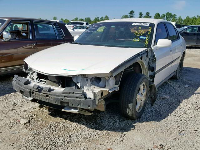 2G1WF55K649304549 - 2004 CHEVROLET IMPALA WHITE photo 2