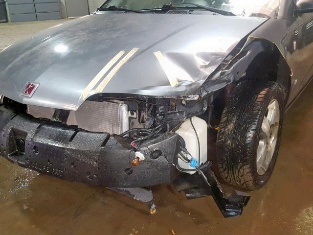 1G8AW15F37Z109994 - 2007 SATURN ION LEVEL GRAY photo 9
