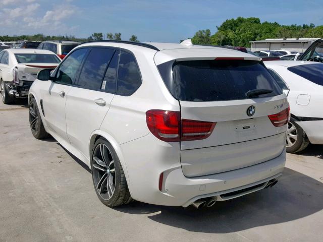 5YMKT6C55H0U39028 - 2017 BMW X5 M WHITE photo 3