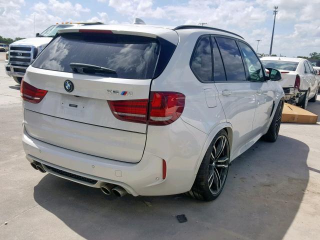 5YMKT6C55H0U39028 - 2017 BMW X5 M WHITE photo 4