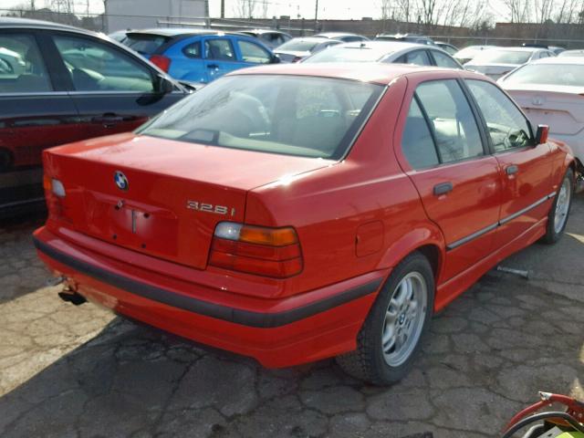 WBACD4323WAV60150 - 1998 BMW 328 I AUTO RED photo 4