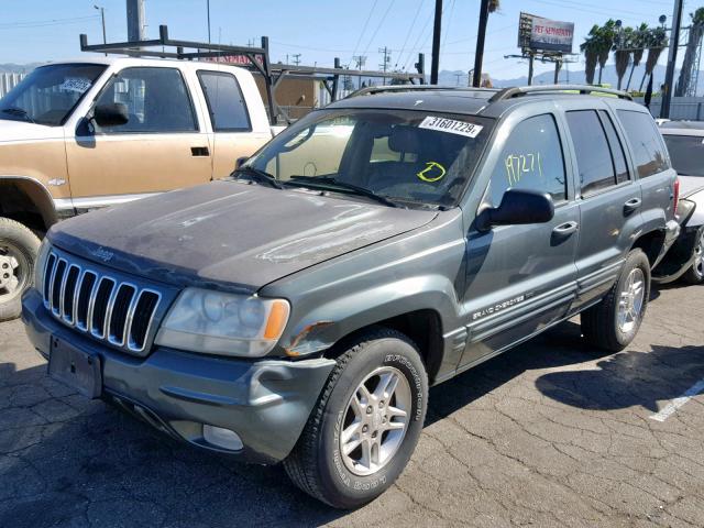 1J8GX58N33C532524 - 2003 JEEP GRAND CHER GRAY photo 2