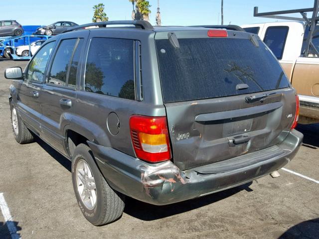 1J8GX58N33C532524 - 2003 JEEP GRAND CHER GRAY photo 3