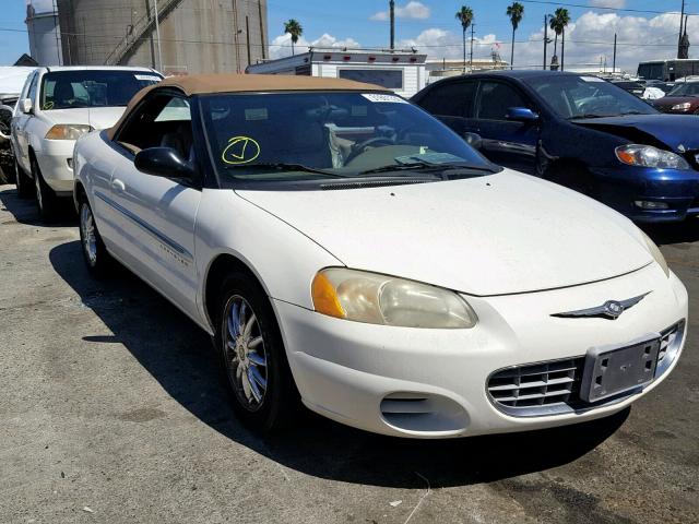 1C3EL45U51N673911 - 2001 CHRYSLER SEBRING LX WHITE photo 1