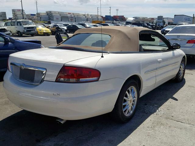 1C3EL45U51N673911 - 2001 CHRYSLER SEBRING LX WHITE photo 4