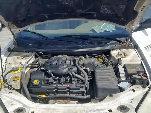 1C3EL45U51N673911 - 2001 CHRYSLER SEBRING LX WHITE photo 7