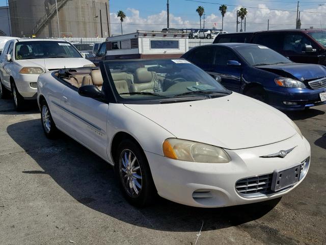 1C3EL45U51N673911 - 2001 CHRYSLER SEBRING LX WHITE photo 9