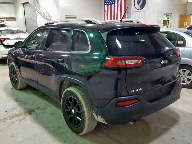 1C4PJMCBXEW151318 - 2014 JEEP CHEROKEE L BLACK photo 3