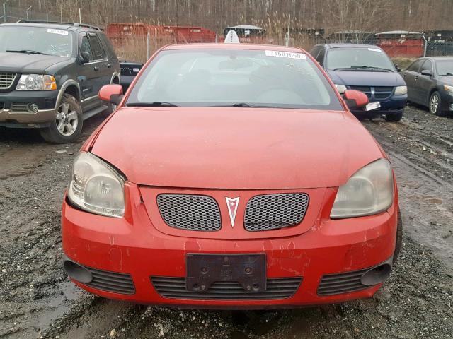1G2AL15F477281742 - 2007 PONTIAC G5 RED photo 9