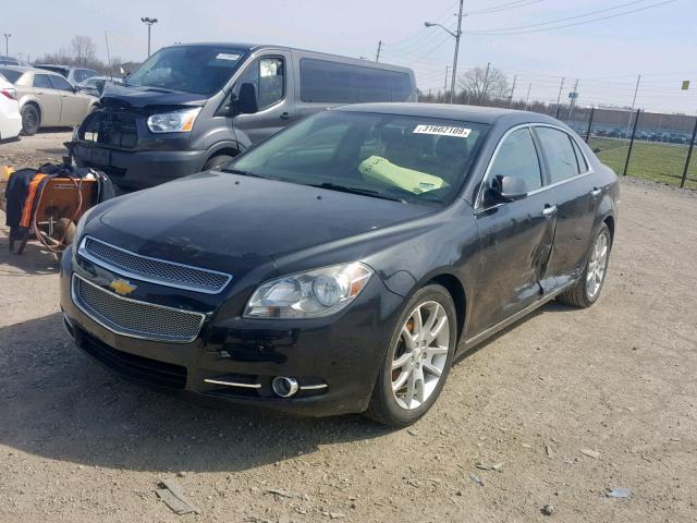 1G1ZE5EB3A4150882 - 2010 CHEVROLET MALIBU LTZ BLACK photo 2