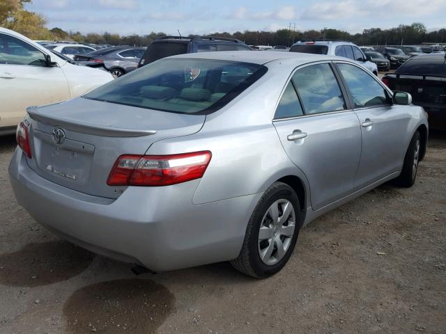 4T1BE46K67U599222 - 2007 TOYOTA CAMRY NEW SILVER photo 4