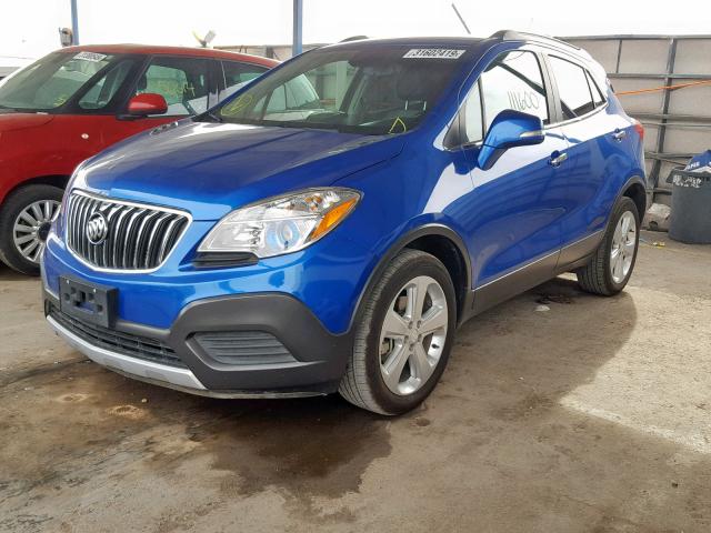 KL4CJASB7FB234710 - 2015 BUICK ENCORE BLUE photo 2