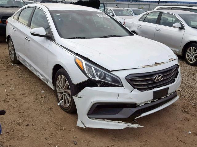 5NPE34AF4FH075965 - 2015 HYUNDAI SONATA SPO WHITE photo 1