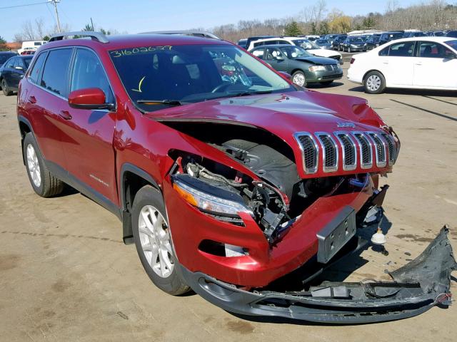 1C4PJMCB2GW220120 - 2016 JEEP CHEROKEE L RED photo 1