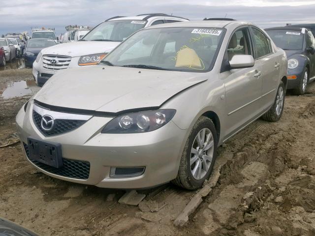 JM1BK12G371724885 - 2007 MAZDA 3 I SILVER photo 2